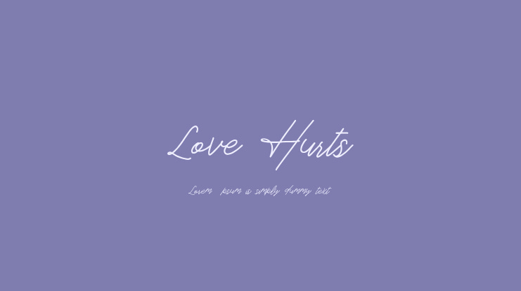 Love Hurts DEMO Font