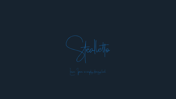 Stealletto Font