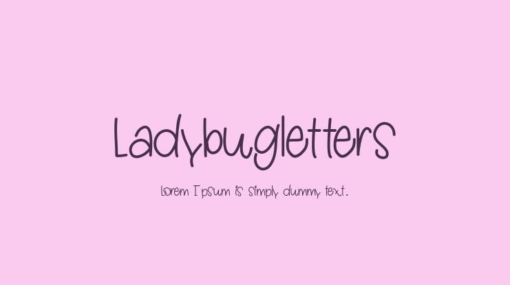 Ladybugletters Font