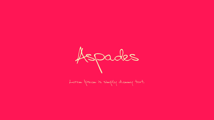 Aspades Font