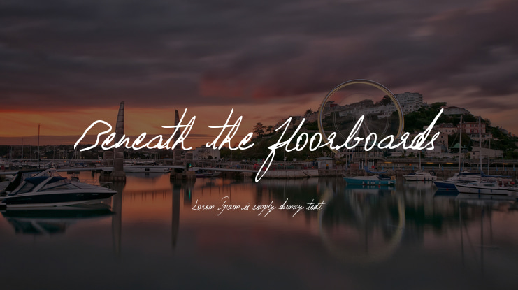 Beneath_the_floorboards Font