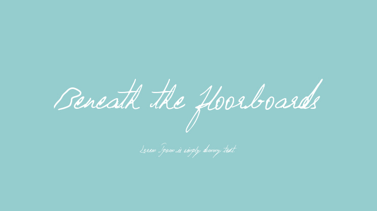 Beneath_the_floorboards Font