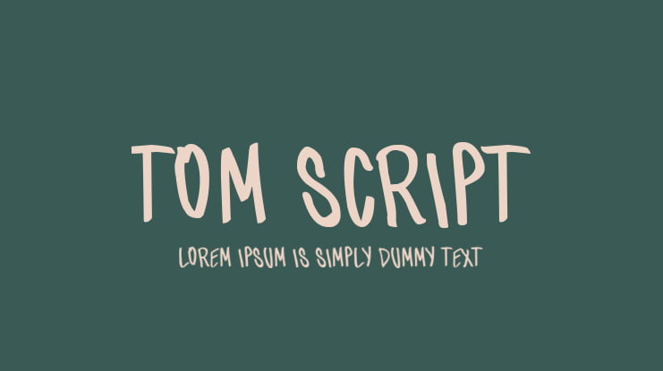 tom script Font