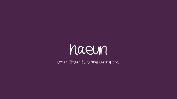 haeun Font