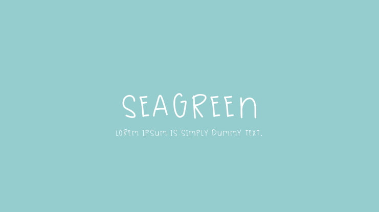 SeaGreen Font
