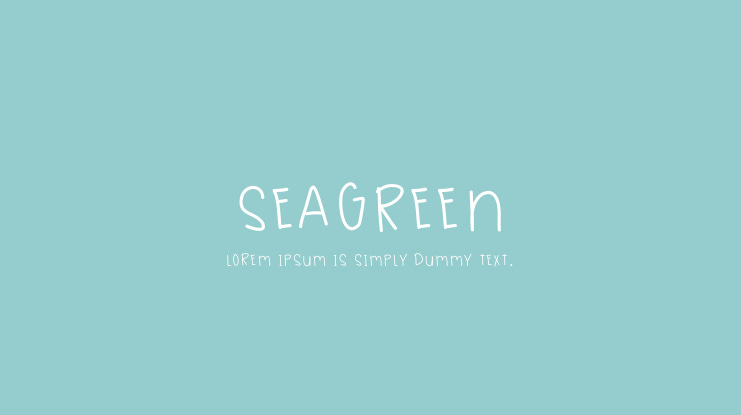 SeaGreen Font