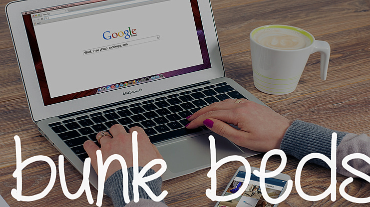 bunk beds Font