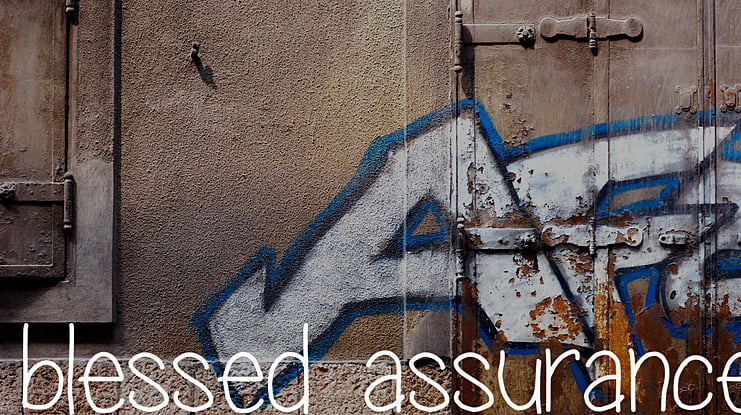 blessed assurance Font