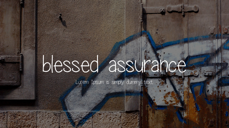 blessed assurance Font