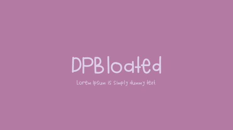 DPBloated Font