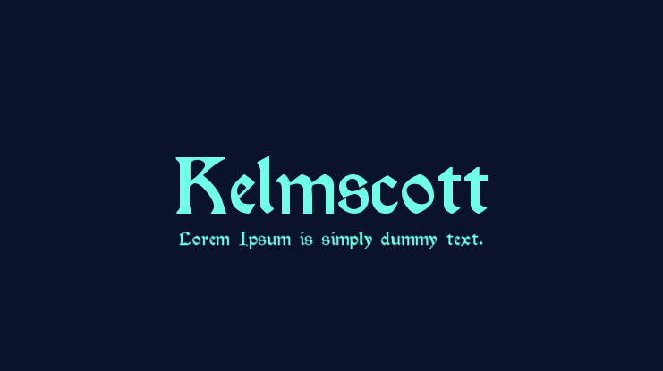 Kelmscott Font