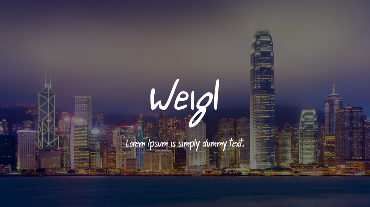 Weigl Font