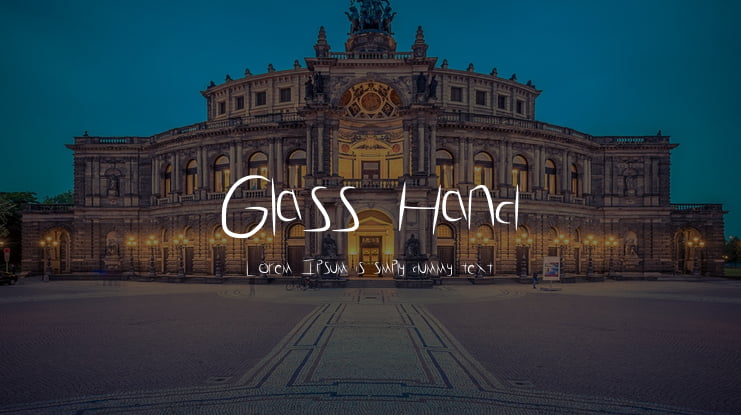 Glass_Hand Font