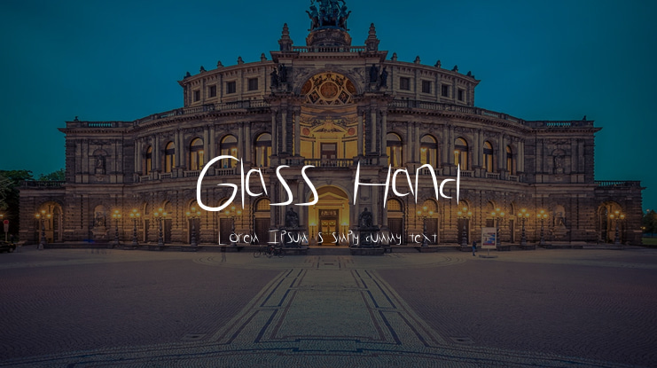 Glass_Hand Font