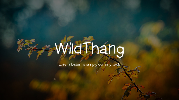WildThang Font