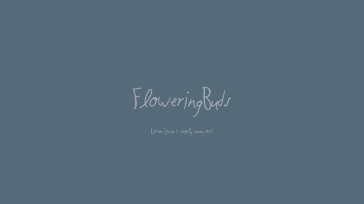 FloweringBuds Font