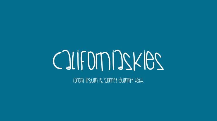 CaliforniaSkies Font