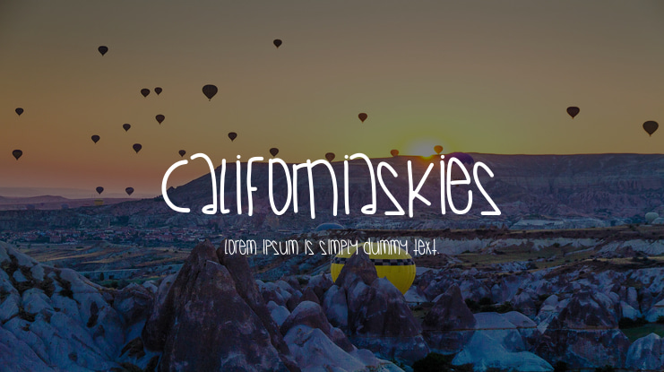 CaliforniaSkies Font