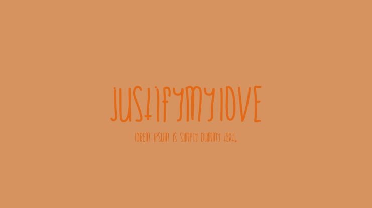 JustifyMyLove Font