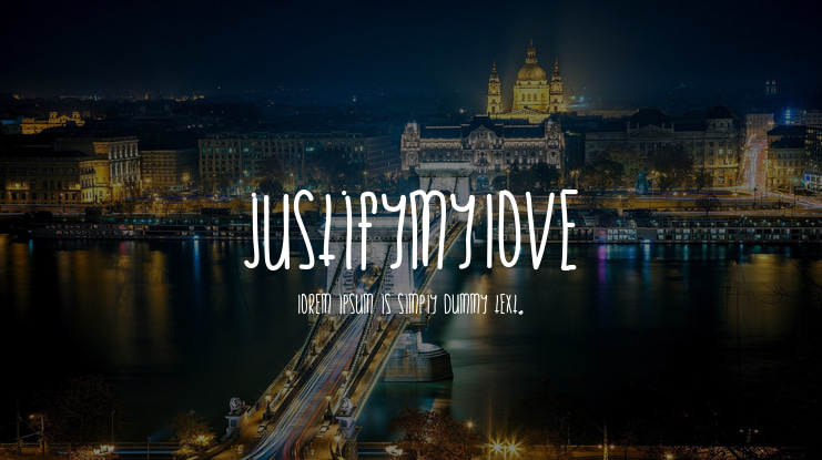 JustifyMyLove Font