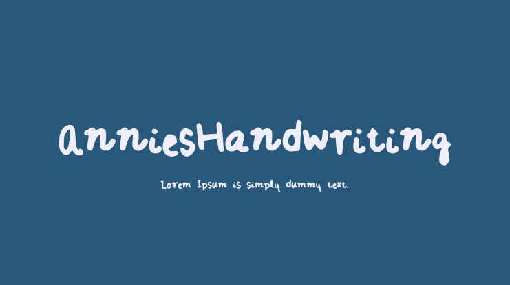 AnniesHandwriting Font