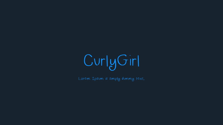CurlyGirl Font