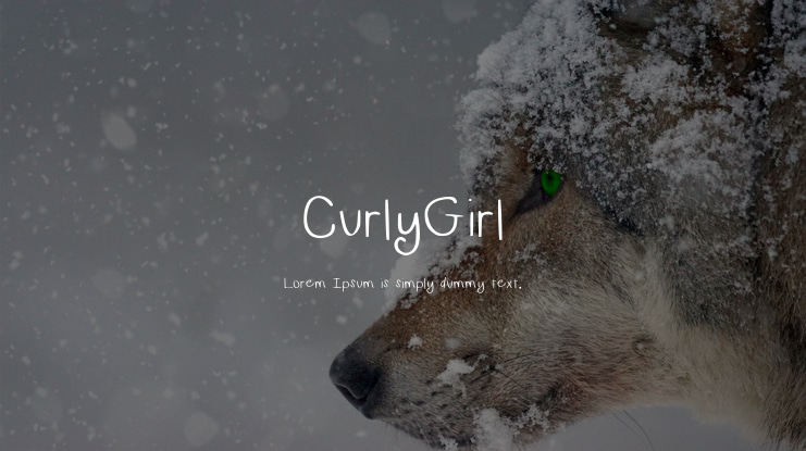 CurlyGirl Font