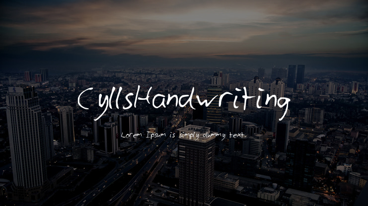 CyllsHandwriting Font