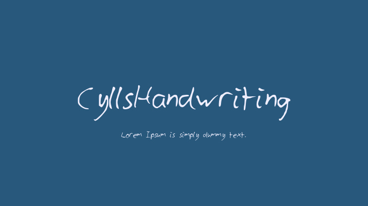 CyllsHandwriting Font