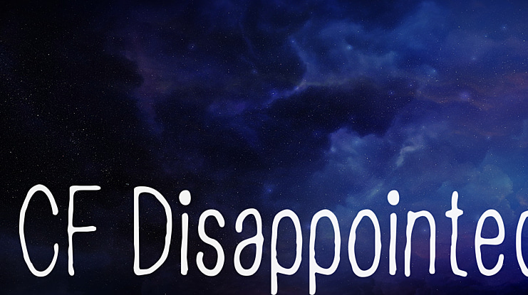 CF Disappointed Font