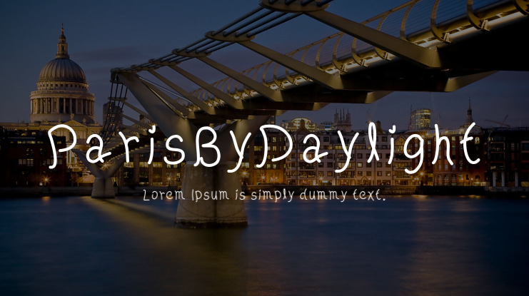 ParisByDaylight Font