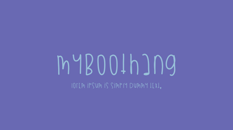 MyBooThang Font