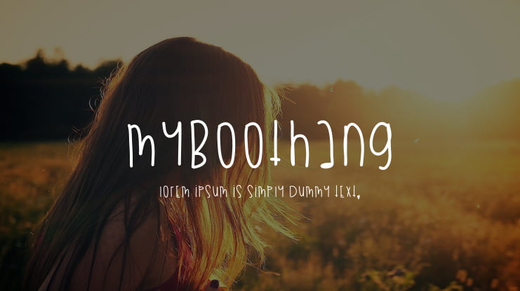 MyBooThang Font