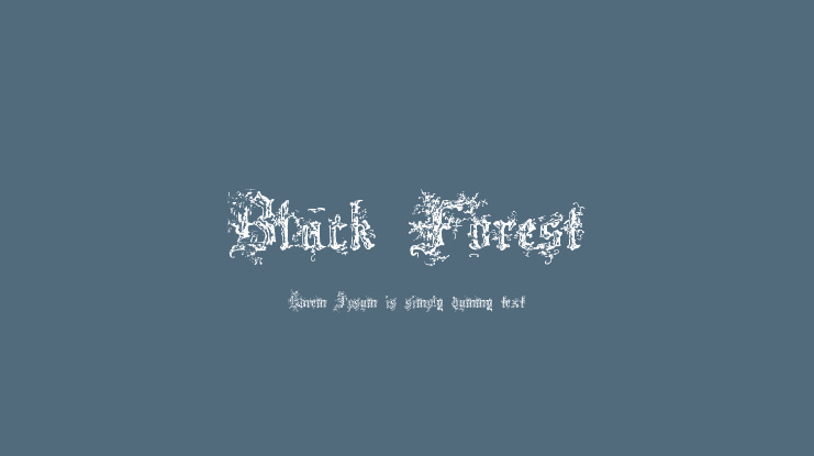 Black Forest Font