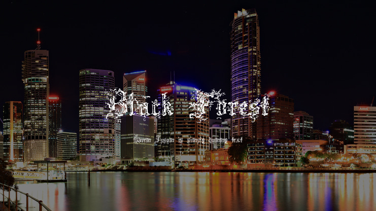 Black Forest Font