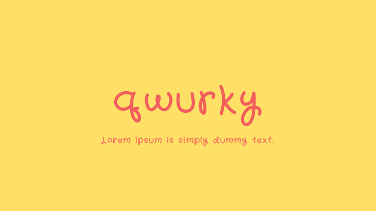 qwurky Font