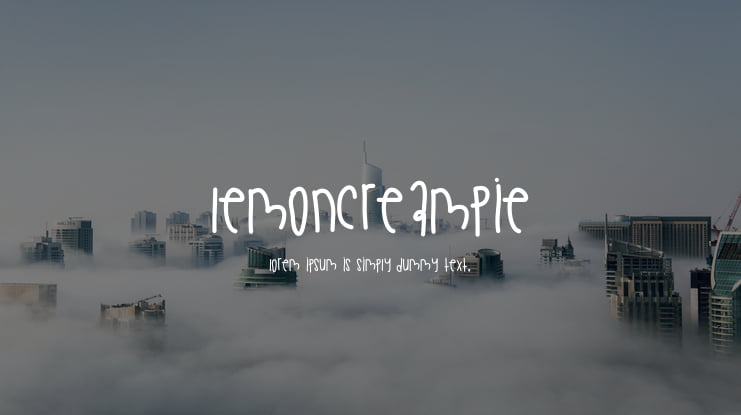 LemonCreamPie Font
