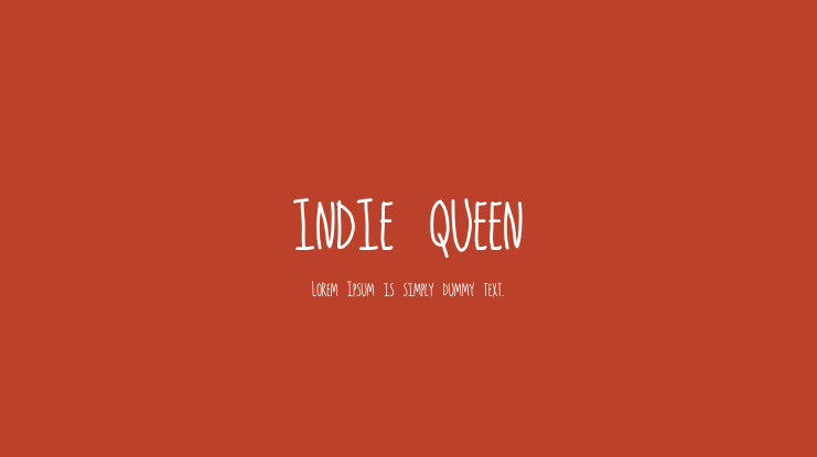 indie queen Font