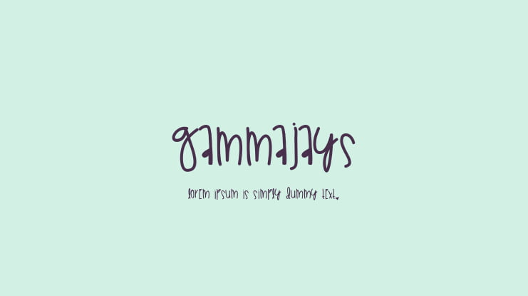 GammaJays Font