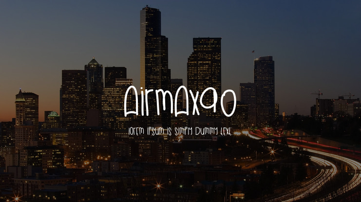 AirMax90 Font