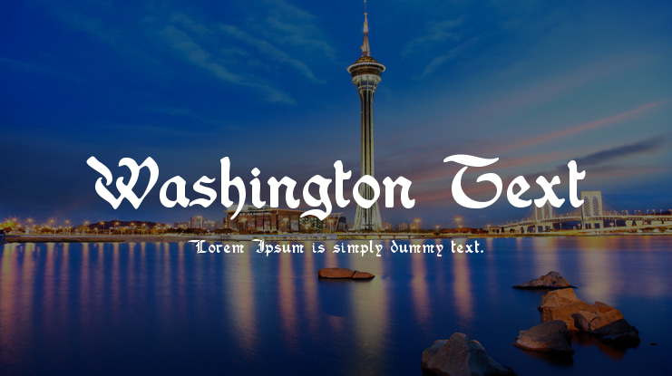 Washington Text Font Family