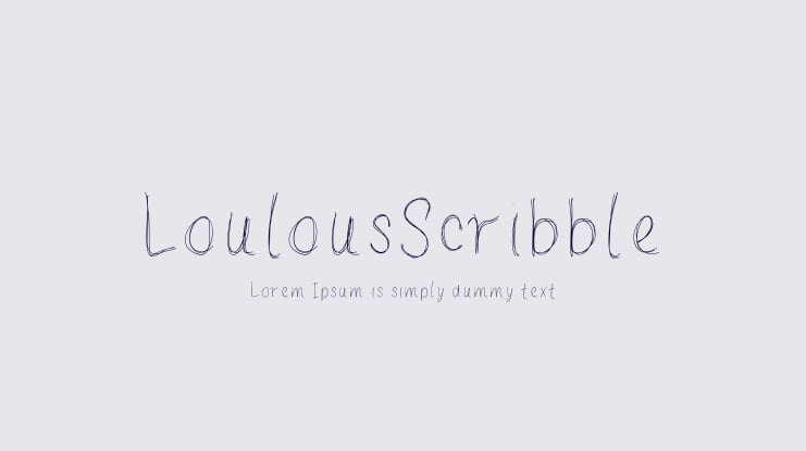 LoulousScribble Font