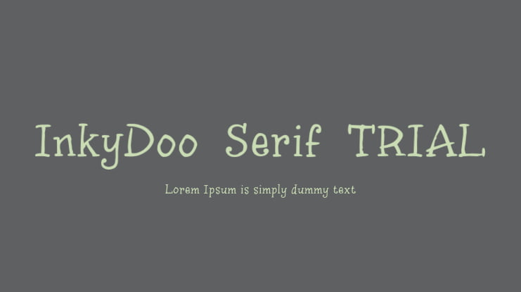 InkyDoo_Serif_TRIAL Font