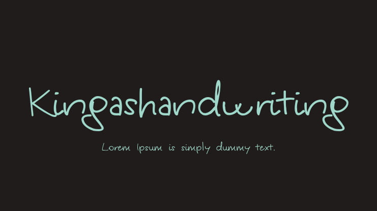 Kingashandwriting Font