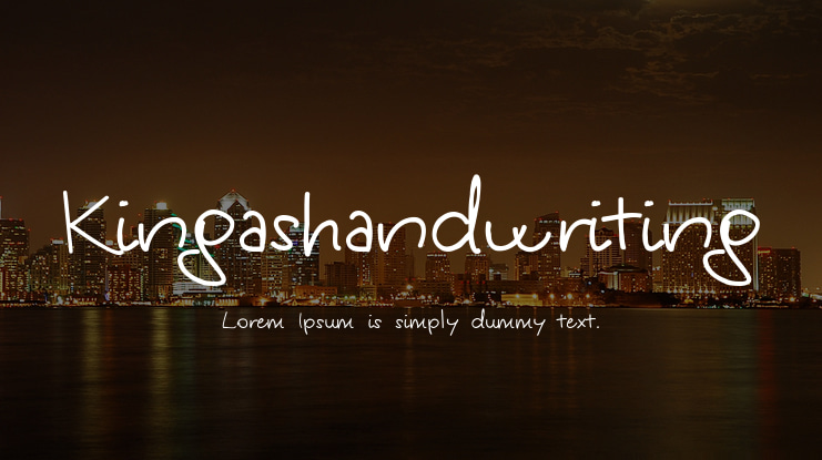 Kingashandwriting Font