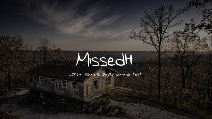 MissedIt Font