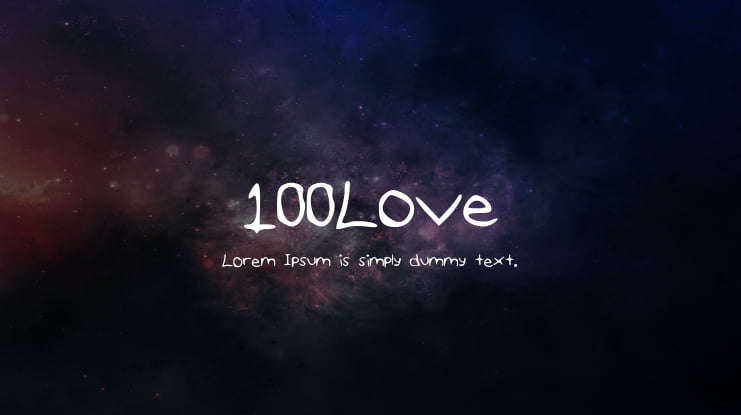 100Love Font