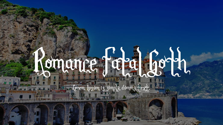 Romance Fatal Goth Font Family