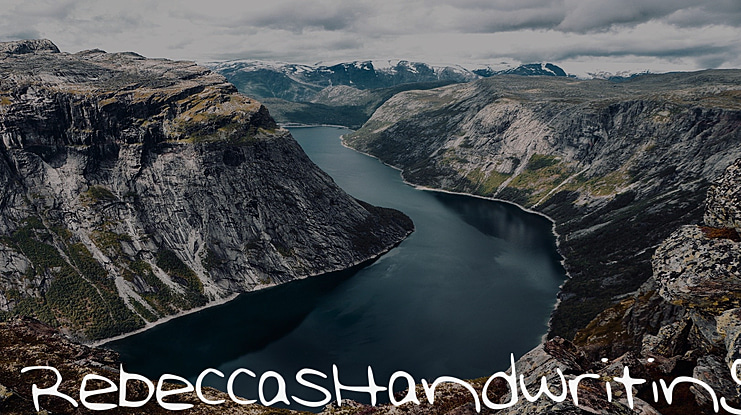 RebeccasHandwriting Font