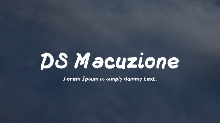 DS Macuzione Font